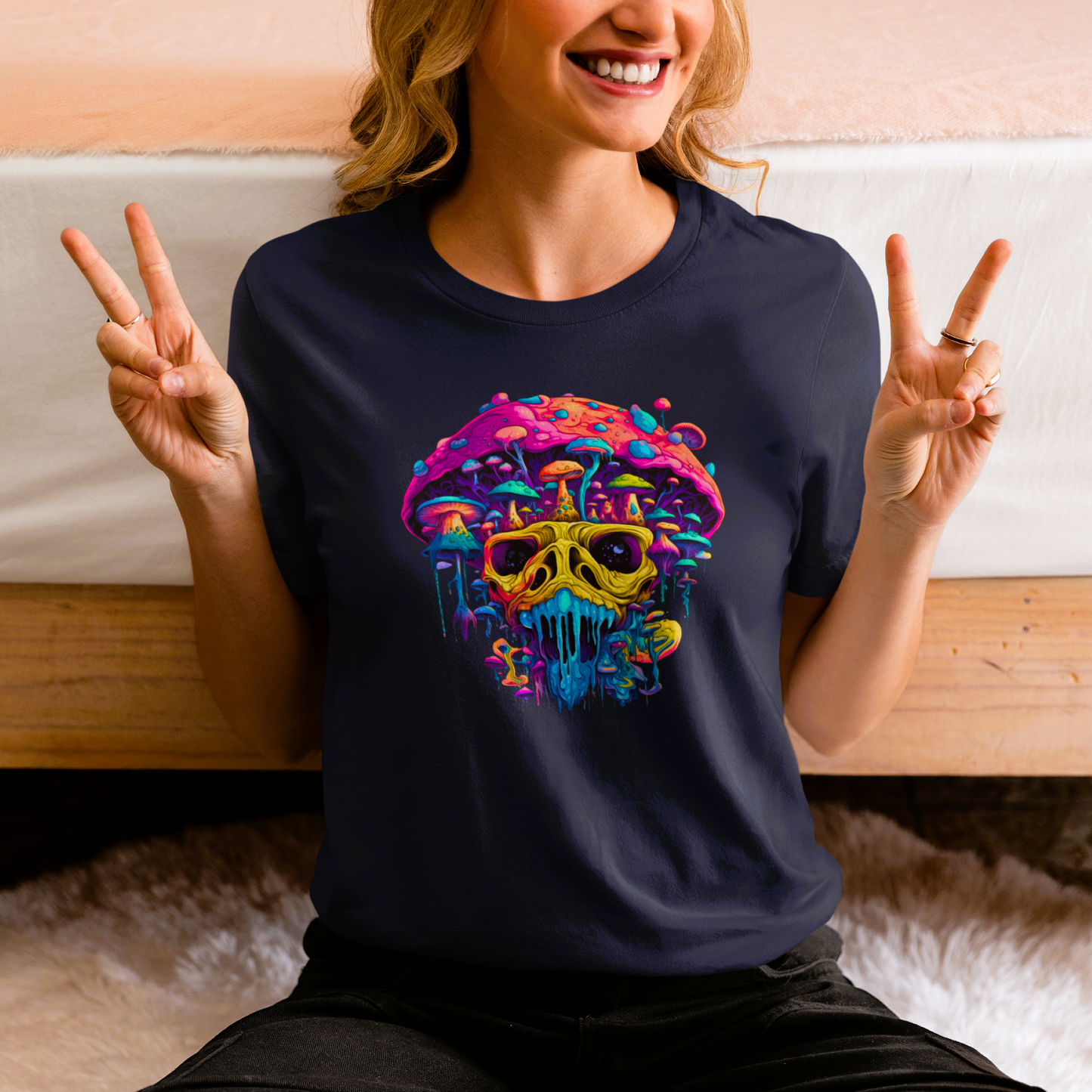 Mushroom T-Shirt Mushroom T Shirt Trippy Mushroom T-Shirt Trippy Magic Mushroom T shirt Psychedelic Mushroom Shirt Gift for Stoner