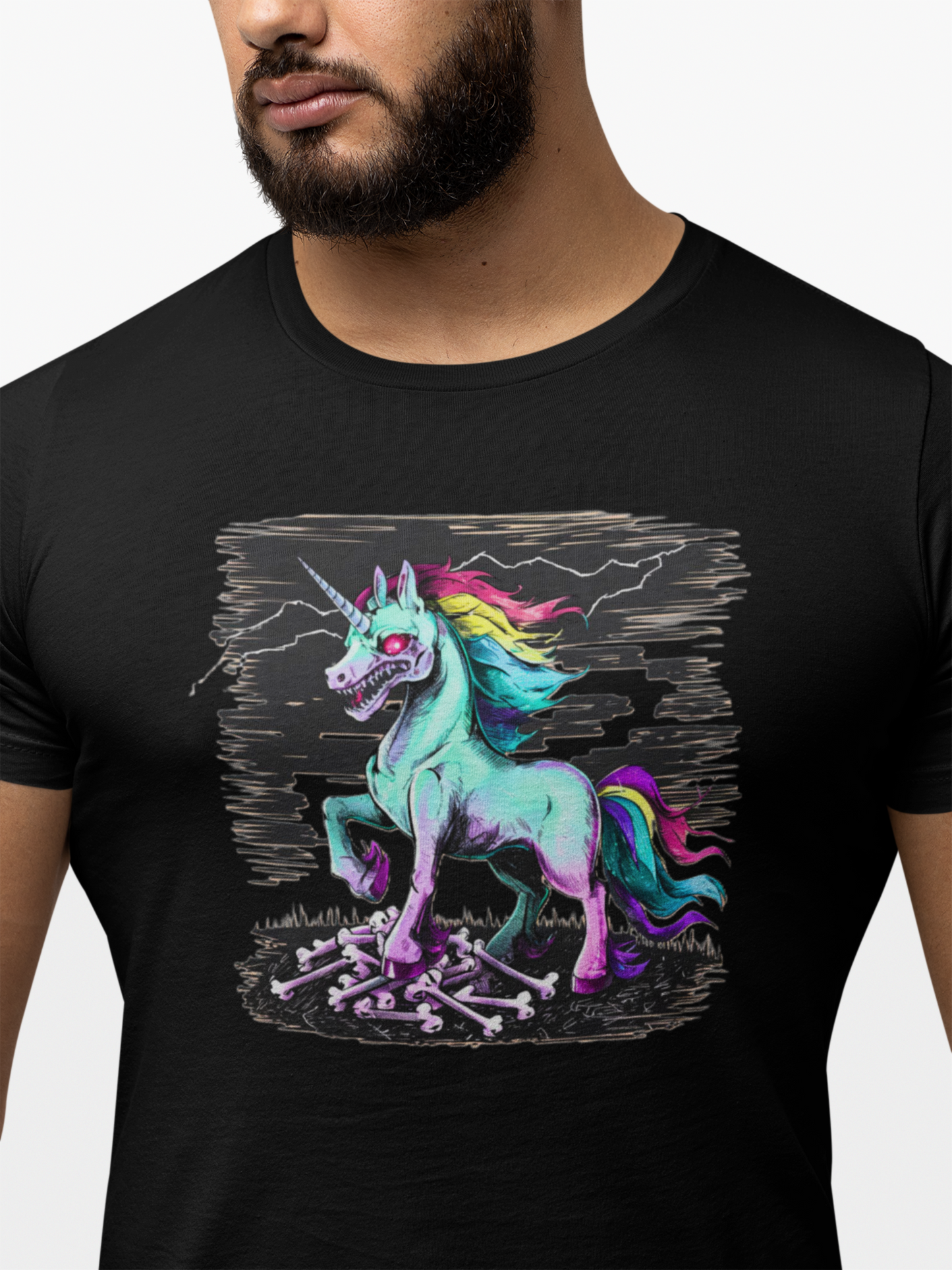 Zombie Unicorn T-Shirt Unisex Soft style Cotton T-Shirt