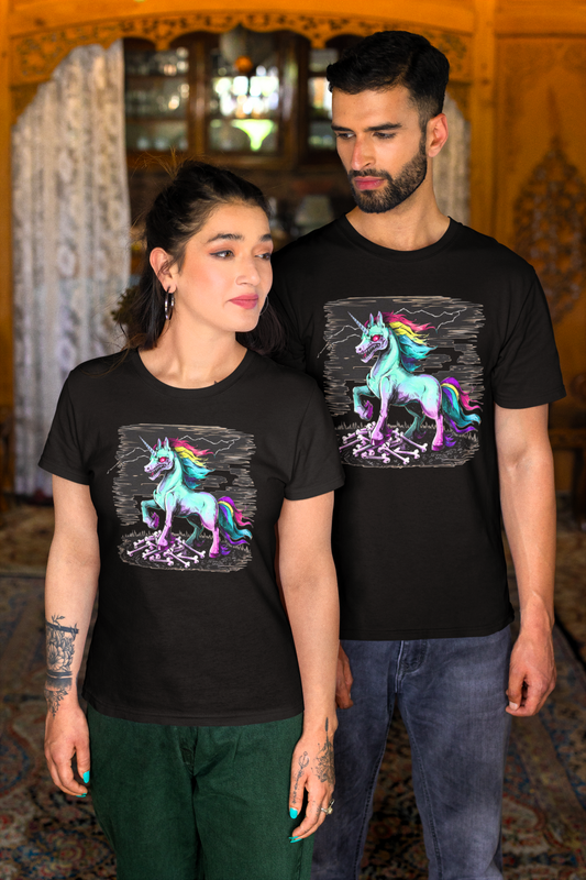 Zombie Unicorn T-Shirt Unisex Soft style Cotton T-Shirt