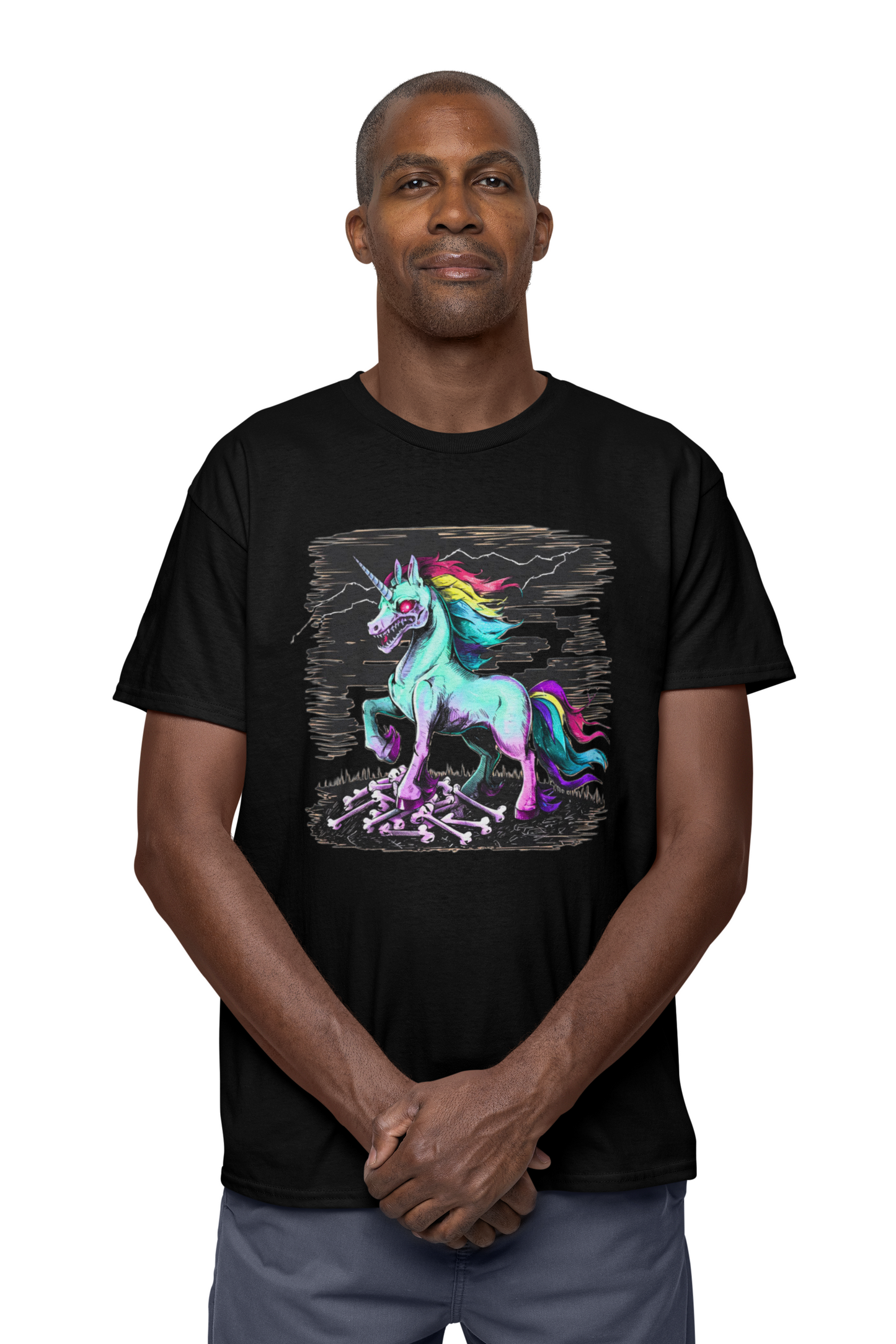 Zombie Unicorn T-Shirt Unisex Soft style Cotton T-Shirt