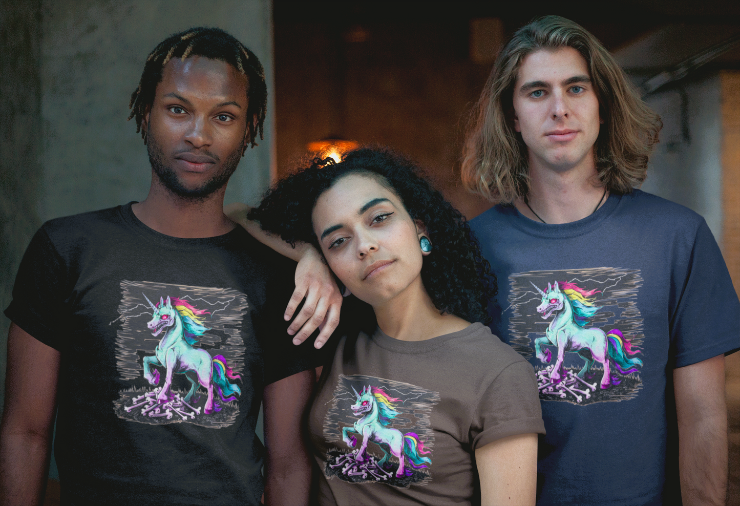 Zombie Unicorn T-Shirt Unisex Soft style Cotton T-Shirt