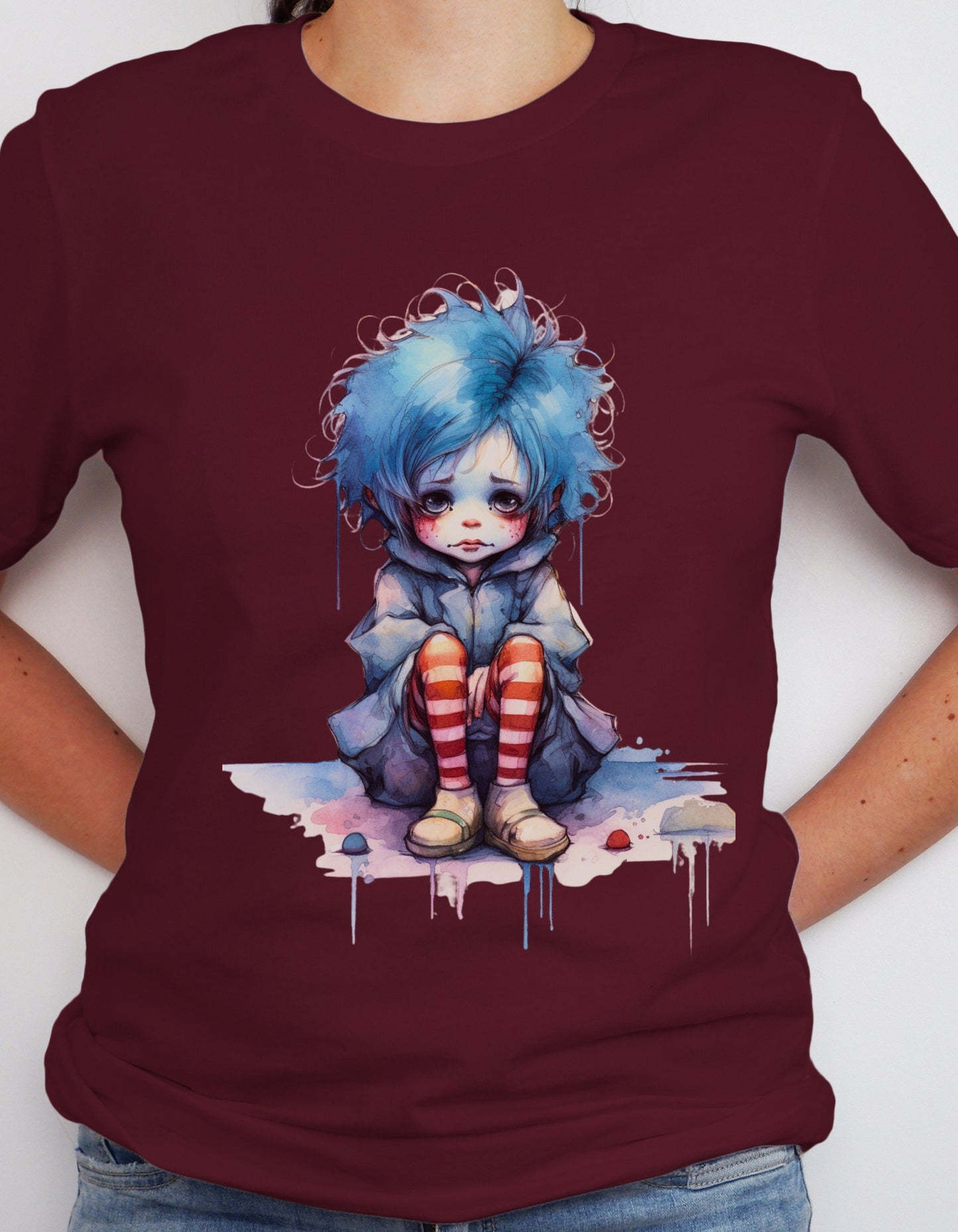 Clown T-Shirt  Funny Clown T Shirt Clown Lover Gift  Gift For Clown Lover Funny Clown Shirt Clown Tee Clown Shirt Clown Lover T Chibi Clown