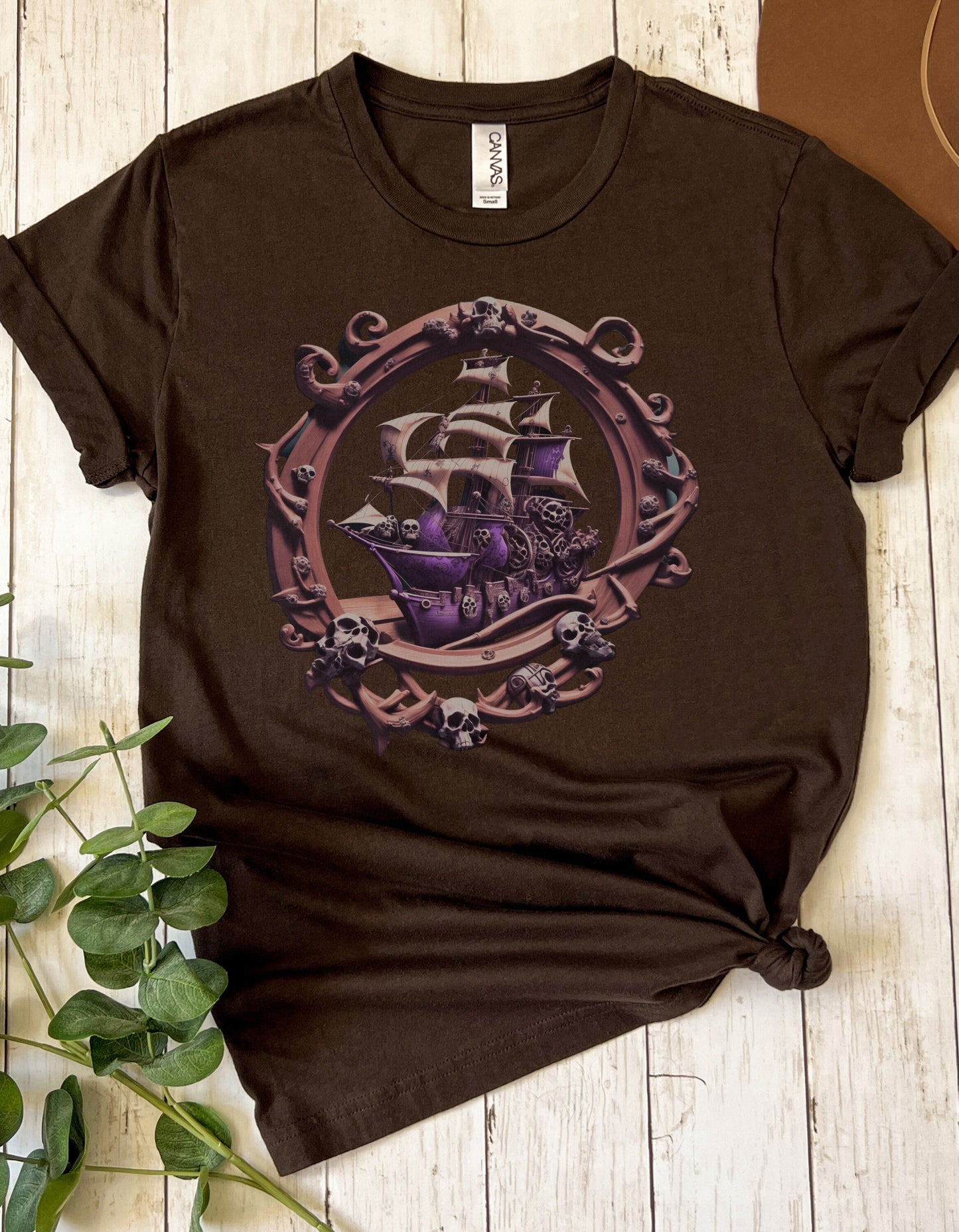 Skull and Bones T-Shirt Goth Gothic Grunge Skull T Shirt Skull Shirt Tee Gift For Sailor Gift for Ship Lover Gift For Boat Lover Nautical T