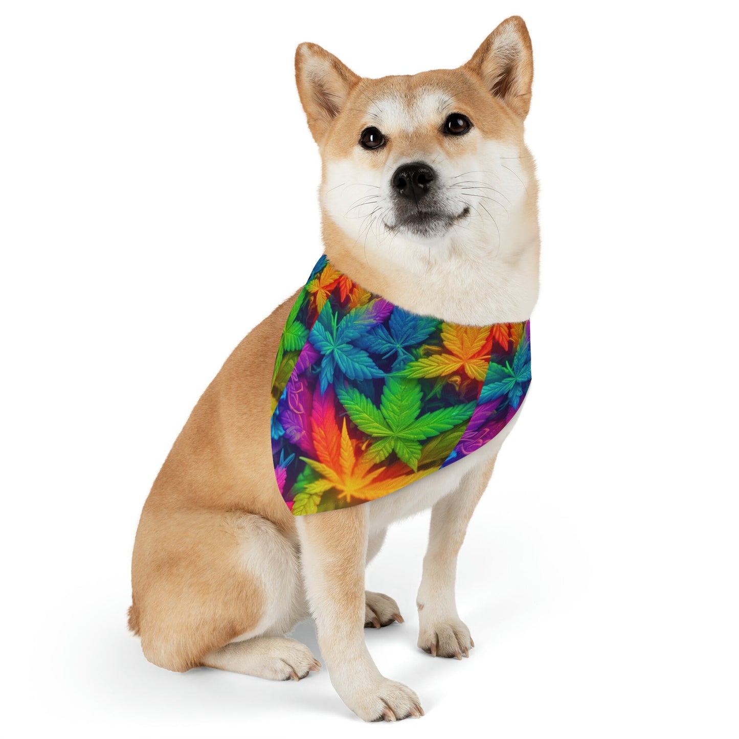 Pot Leaf Pet Bandana Animal Collar Marijuana Pet Collar Cannabis Bandana Animal Lover Bandana Dog Mom Gift Dog Dad Weed  Pot Lover Gift