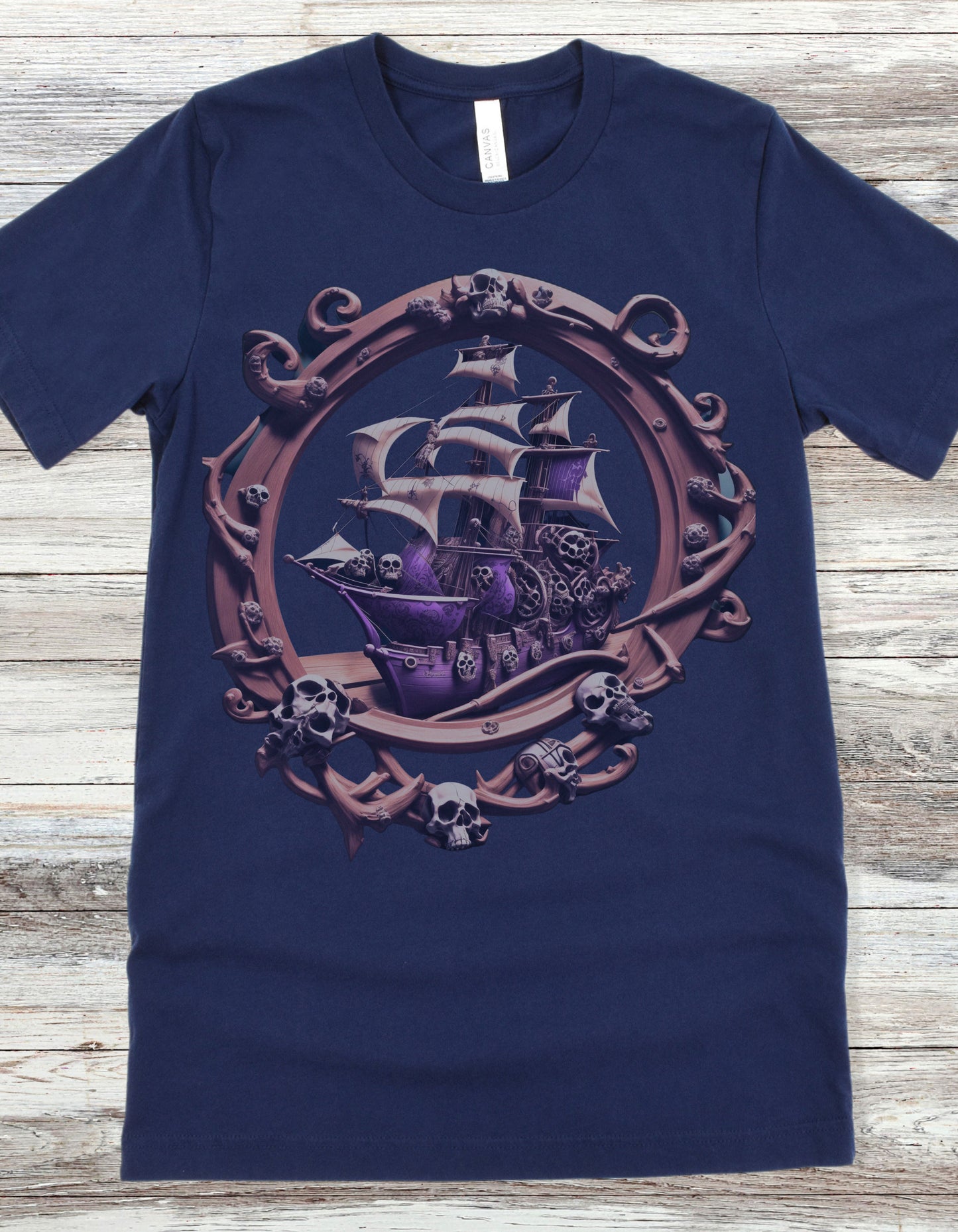 Skull and Bones T-Shirt Goth Gothic Grunge Skull T Shirt Skull Shirt Tee Gift For Sailor Gift for Ship Lover Gift For Boat Lover Nautical T