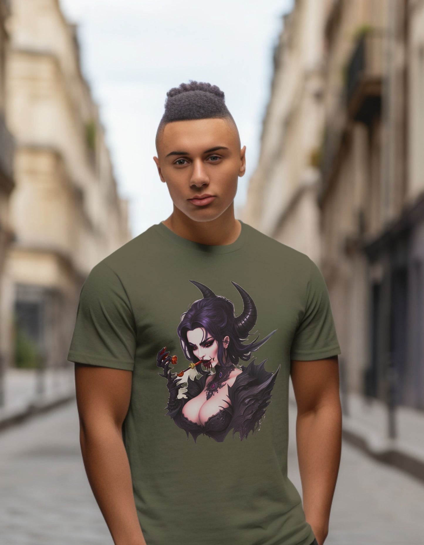 Demon T-Shirt Demon T Shirt Gift For Demon Lover Demon Lover Tee Demon Lover T Occult T Shirt  Gothic Satan Demon Shirt Sexy Demon T Shirt