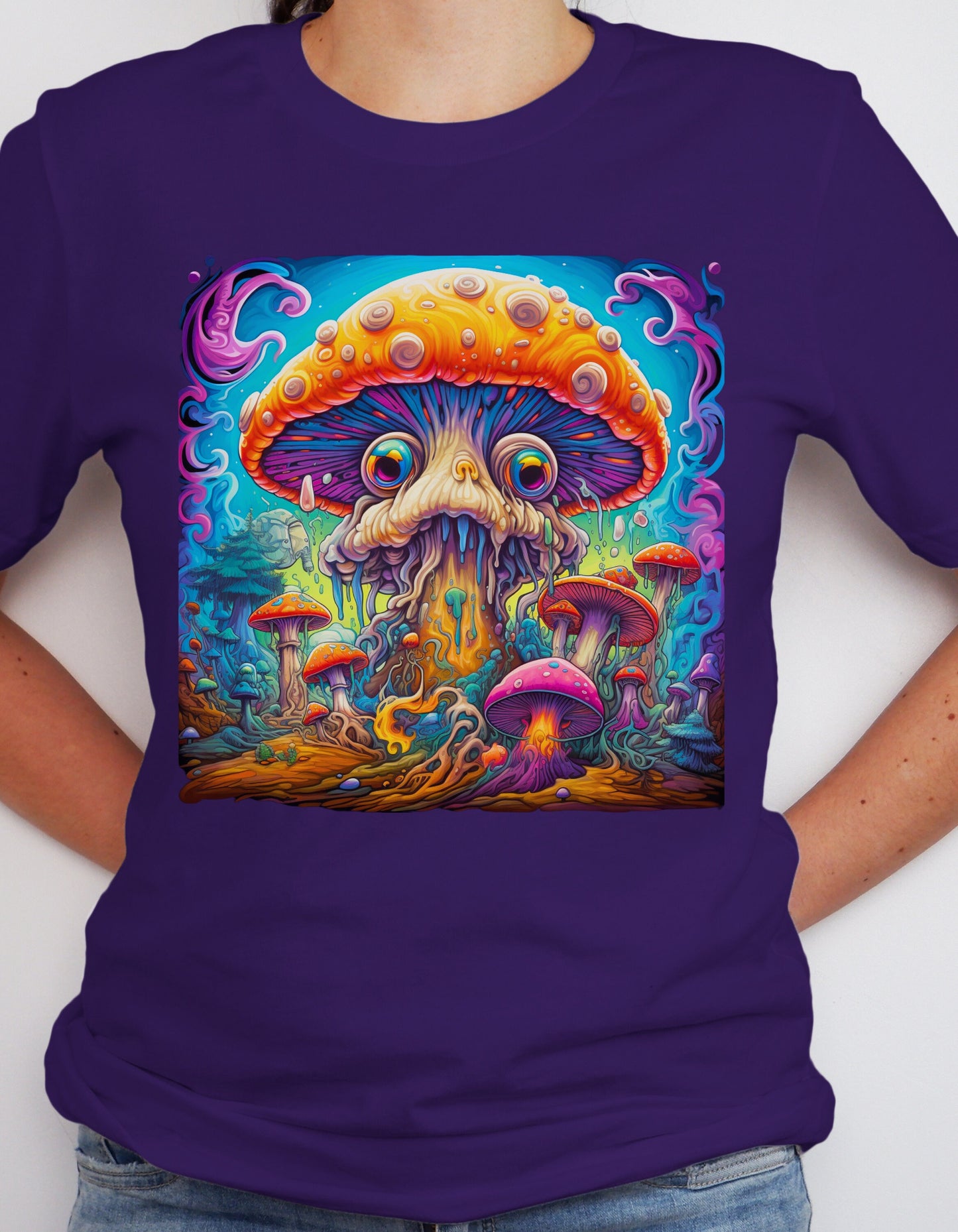 Mushroom T-Shirt Mushroom T Shirt Trippy Mushroom T-Shirt Trippy Magic Mushroom T shirt Psychedelic Mushroom Shirt Gift for Stoner