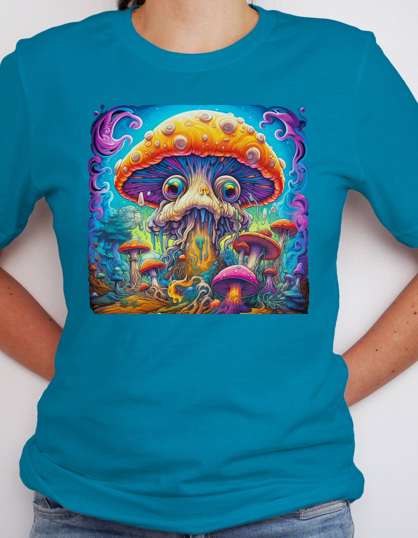 Mushroom T-Shirt Mushroom T Shirt Trippy Mushroom T-Shirt Trippy Magic Mushroom T shirt Psychedelic Mushroom Shirt Gift for Stoner