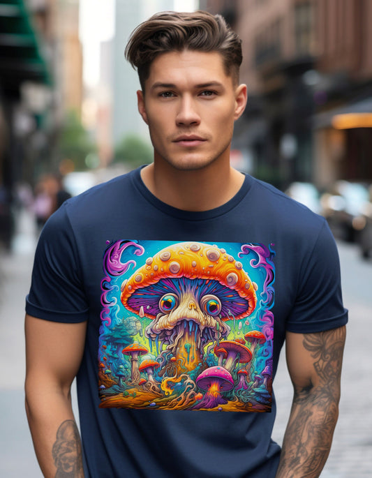 Mushroom T-Shirt Mushroom T Shirt Trippy Mushroom T-Shirt Trippy Magic Mushroom T shirt Psychedelic Mushroom Shirt Gift for Stoner