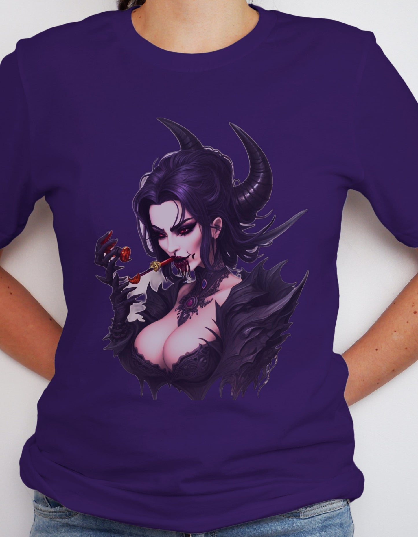 Demon T-Shirt Demon T Shirt Gift For Demon Lover Demon Lover Tee Demon Lover T Occult T Shirt  Gothic Satan Demon Shirt Sexy Demon T Shirt