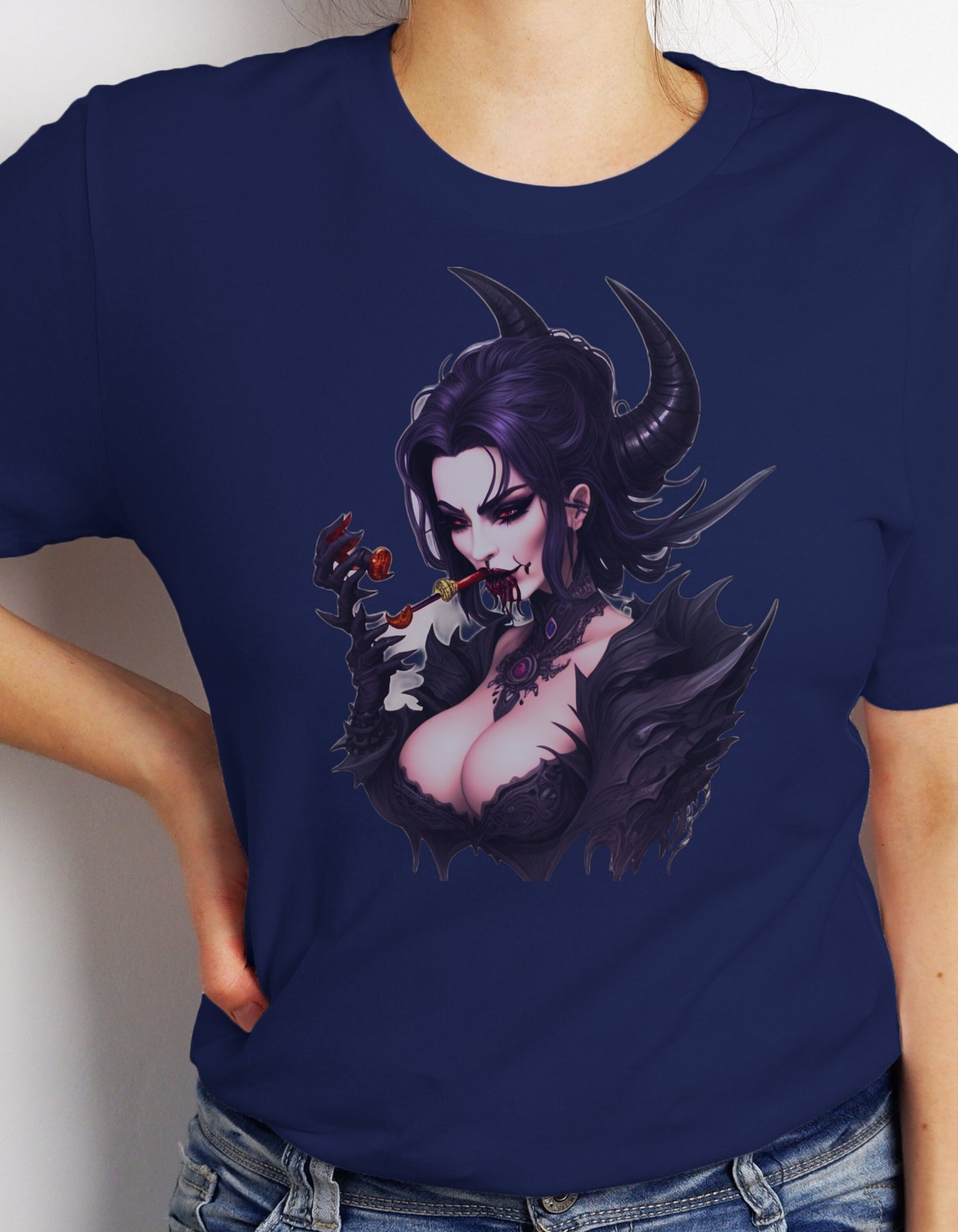 Demon T-Shirt Demon T Shirt Gift For Demon Lover Demon Lover Tee Demon Lover T Occult T Shirt  Gothic Satan Demon Shirt Sexy Demon T Shirt