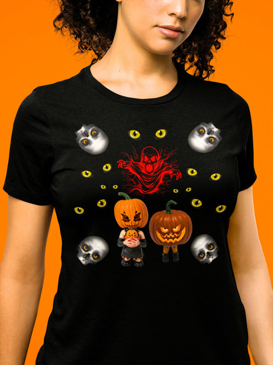 Pumpkin T-Shirt Pumpkin T Shirt Skull T-Shirt Skull Lover T Shirt Halloween T-Shirt Halloween Shirt Spooky Shirt Creepy Skull Shirt