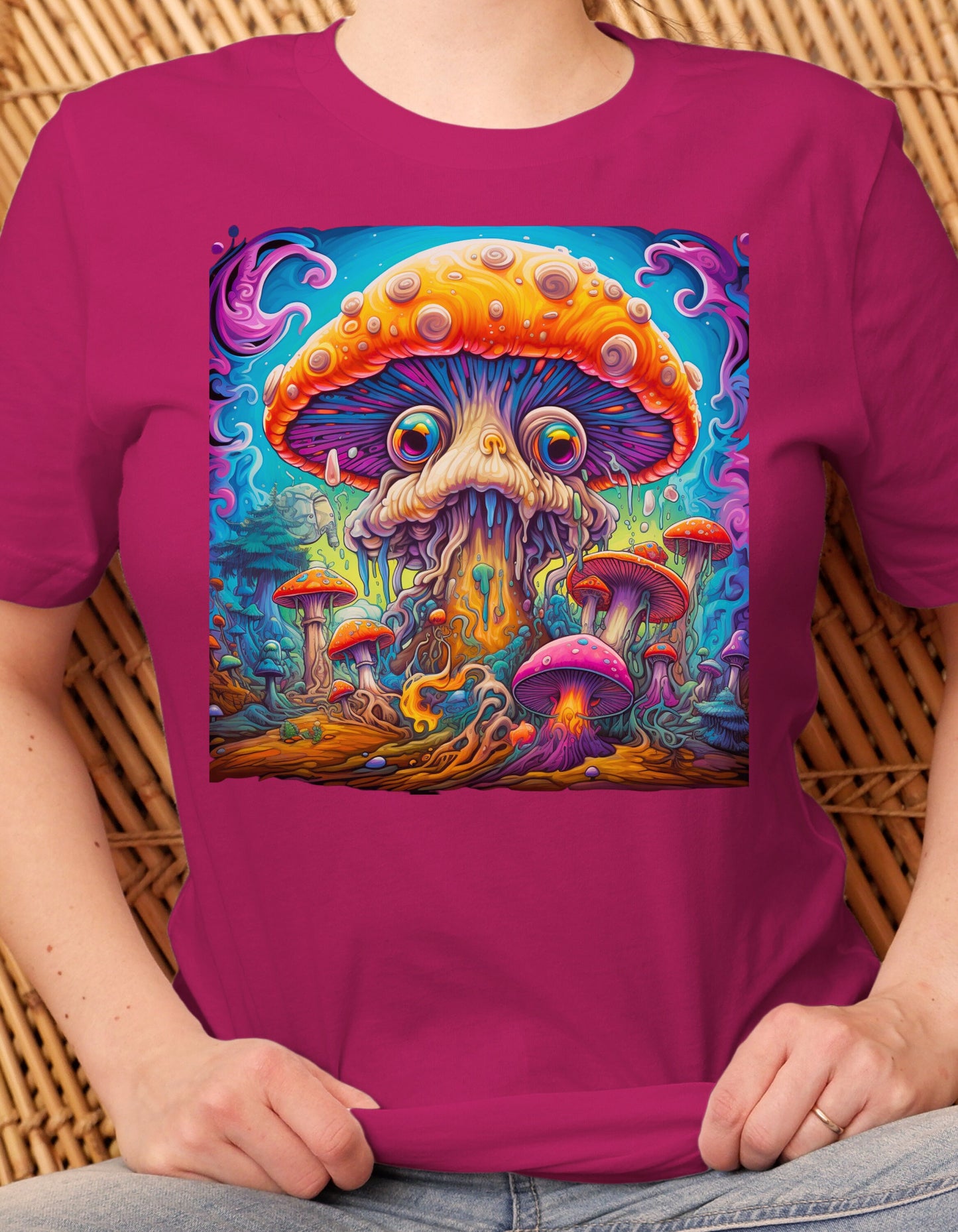 Mushroom T-Shirt Mushroom T Shirt Trippy Mushroom T-Shirt Trippy Magic Mushroom T shirt Psychedelic Mushroom Shirt Gift for Stoner