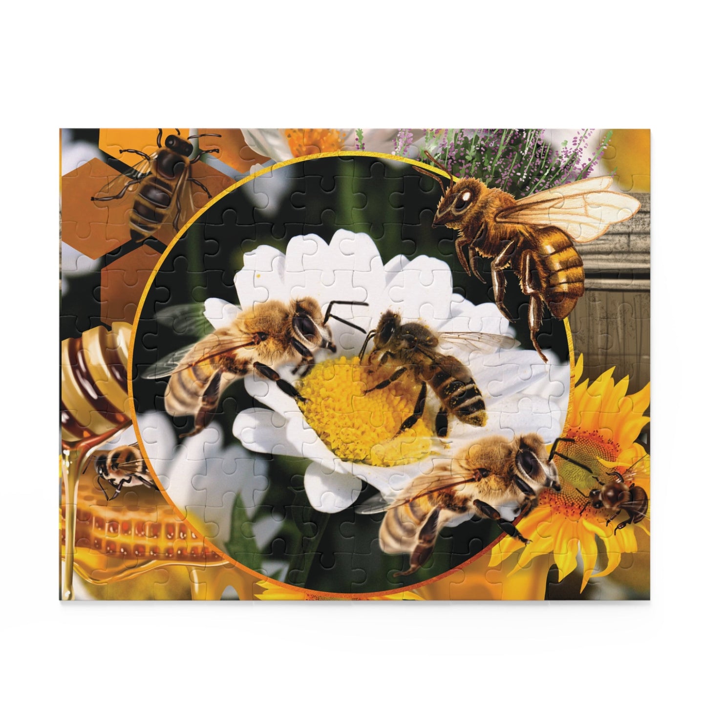 Bee Puzzle Honey Bee Jigsaw Puzzle (120, 252, 500-Piece)