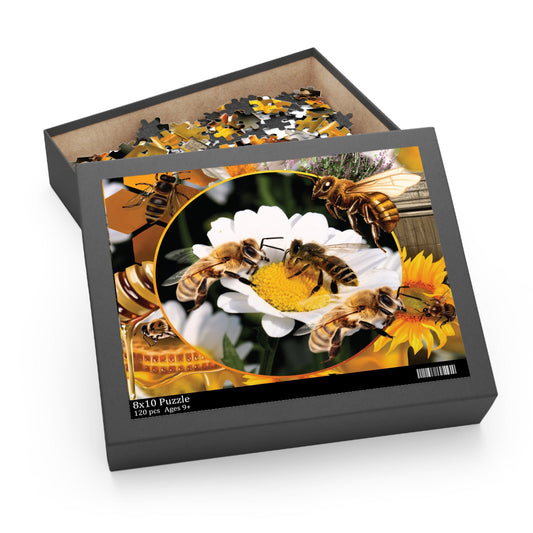 Bee Puzzle Honey Bee Jigsaw Puzzle (120, 252, 500-Piece)