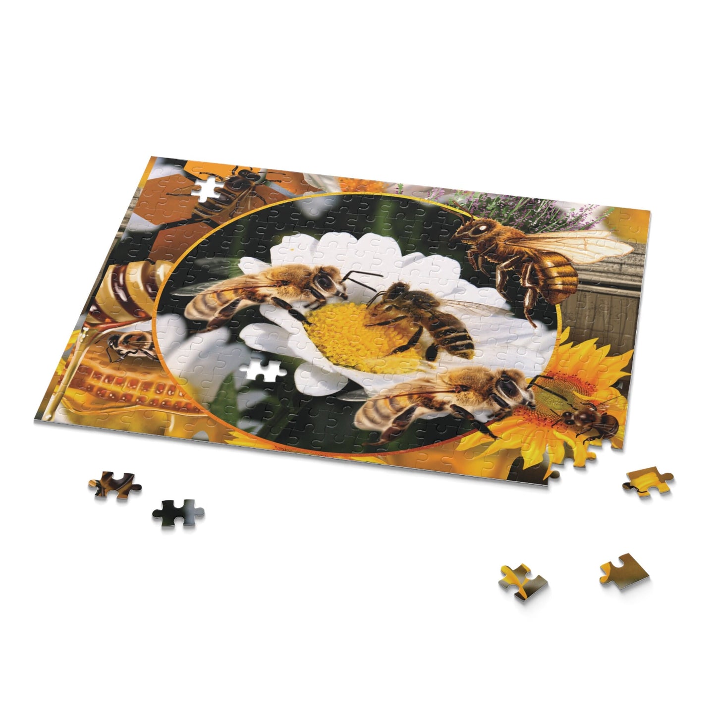 Bee Puzzle Honey Bee Jigsaw Puzzle (120, 252, 500-Piece)