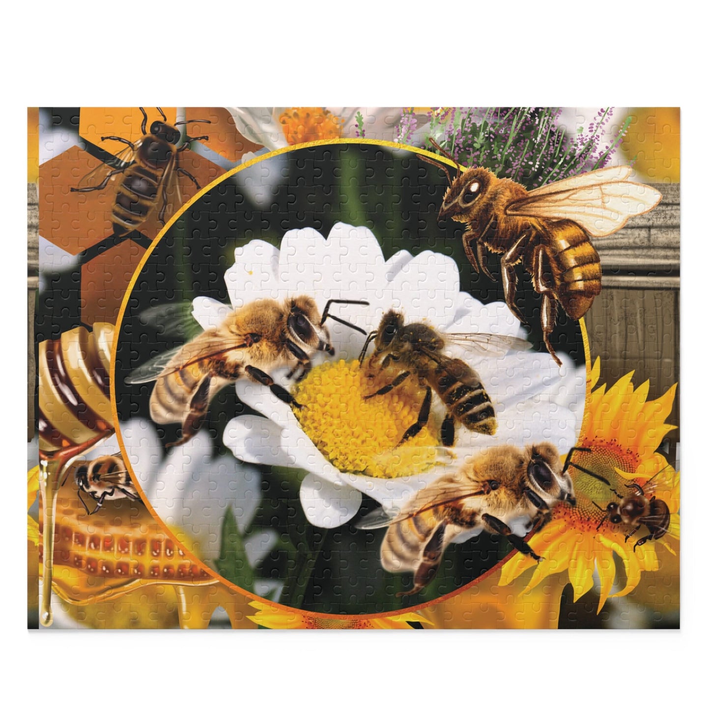 Bee Puzzle Honey Bee Jigsaw Puzzle (120, 252, 500-Piece)