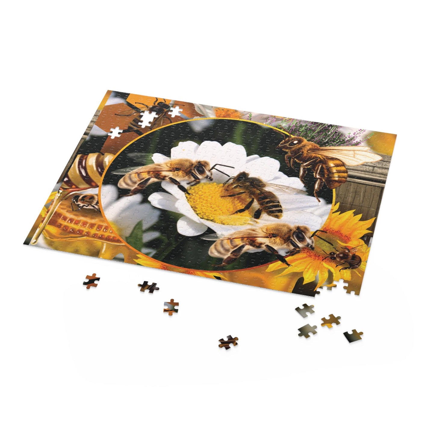 Bee Puzzle Honey Bee Jigsaw Puzzle (120, 252, 500-Piece)