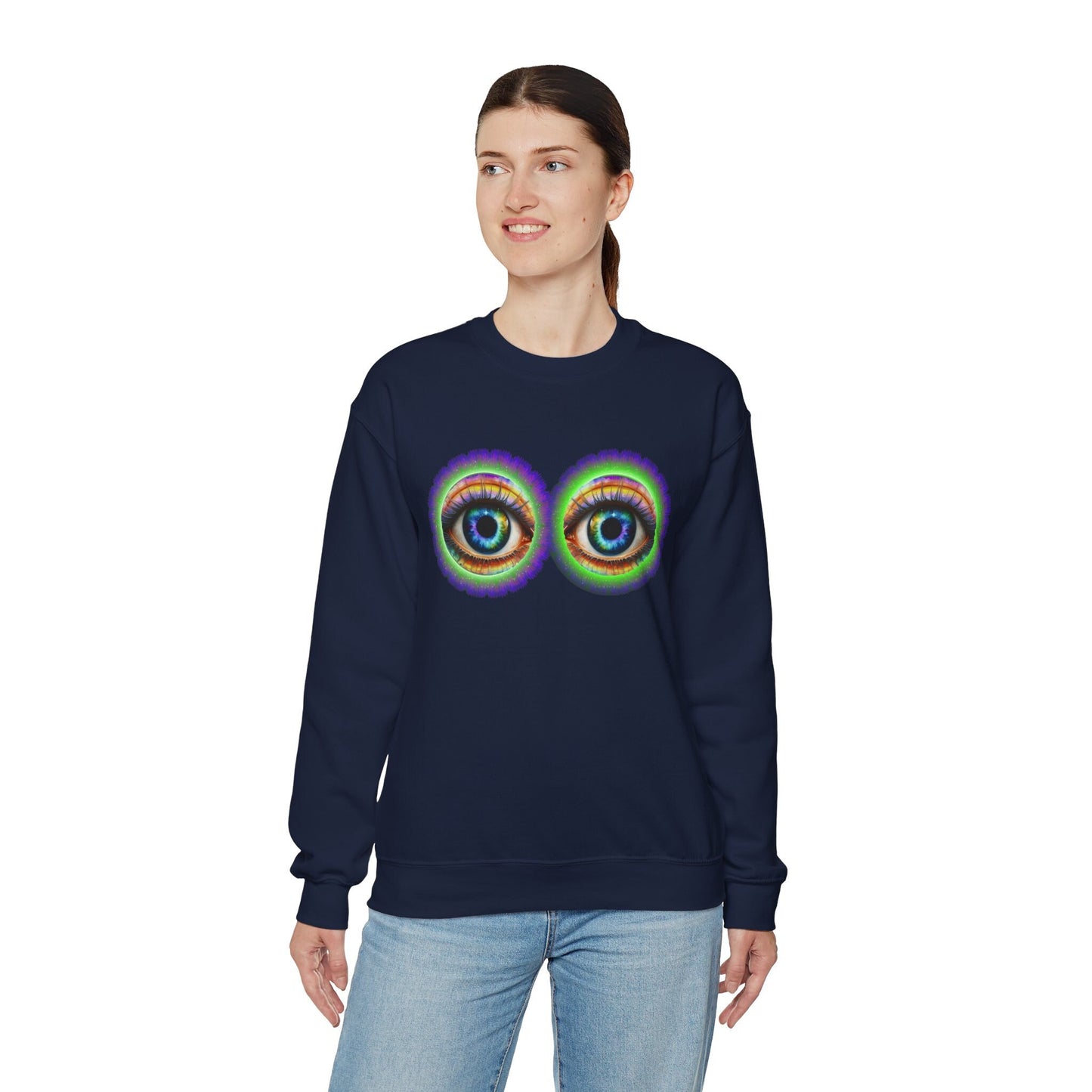 Eye Sweatshirt Rainbow Eye Sweatshirt Evil Eye Shirt Eyeball Sweatshirt Eyeball Shirt