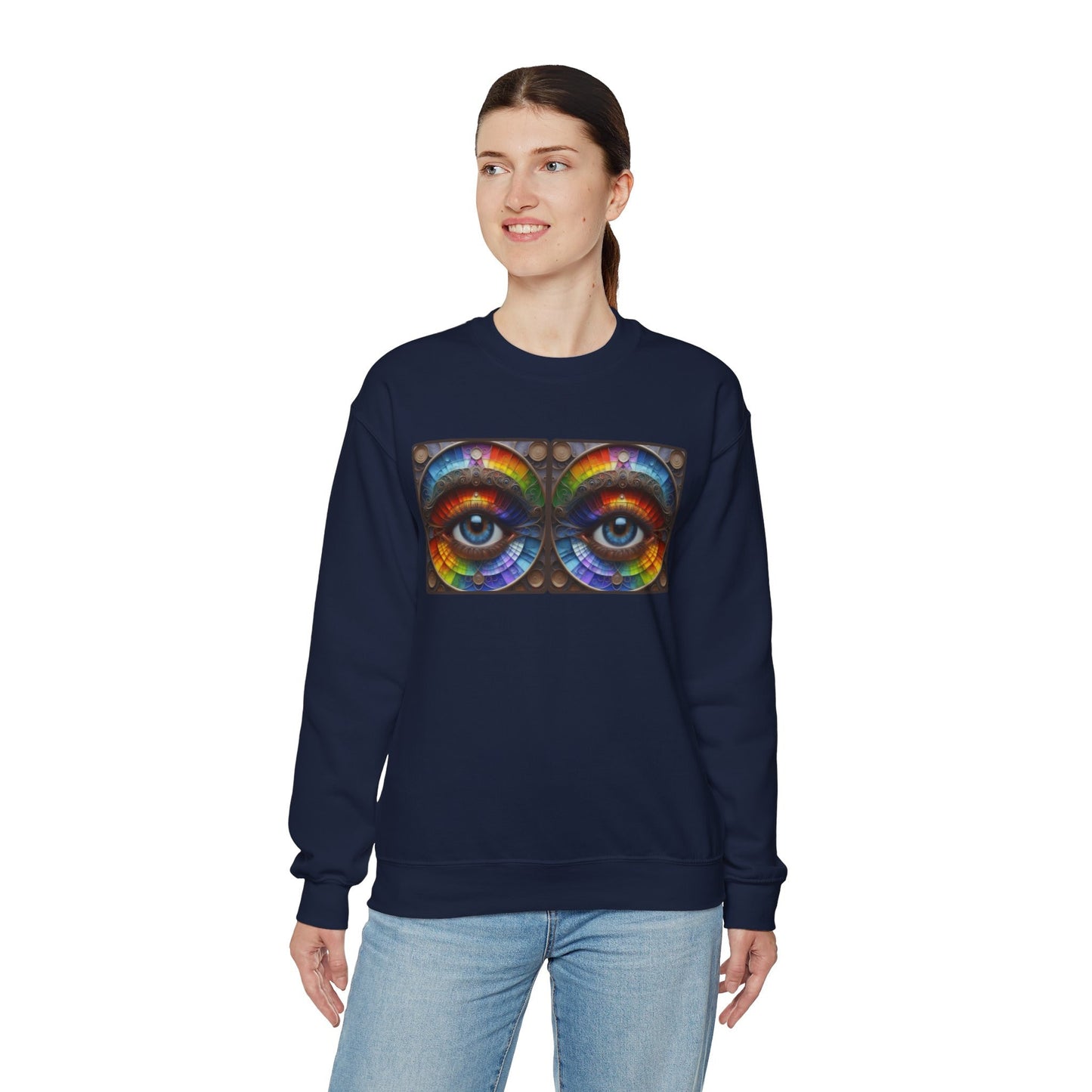 Rainbow Eye Sweatshirt Eye Sweatshirt Eyeball Shirt Eye Shirt Evil Eye Sweatshirt Evil Eye Shirt Unique Shirt