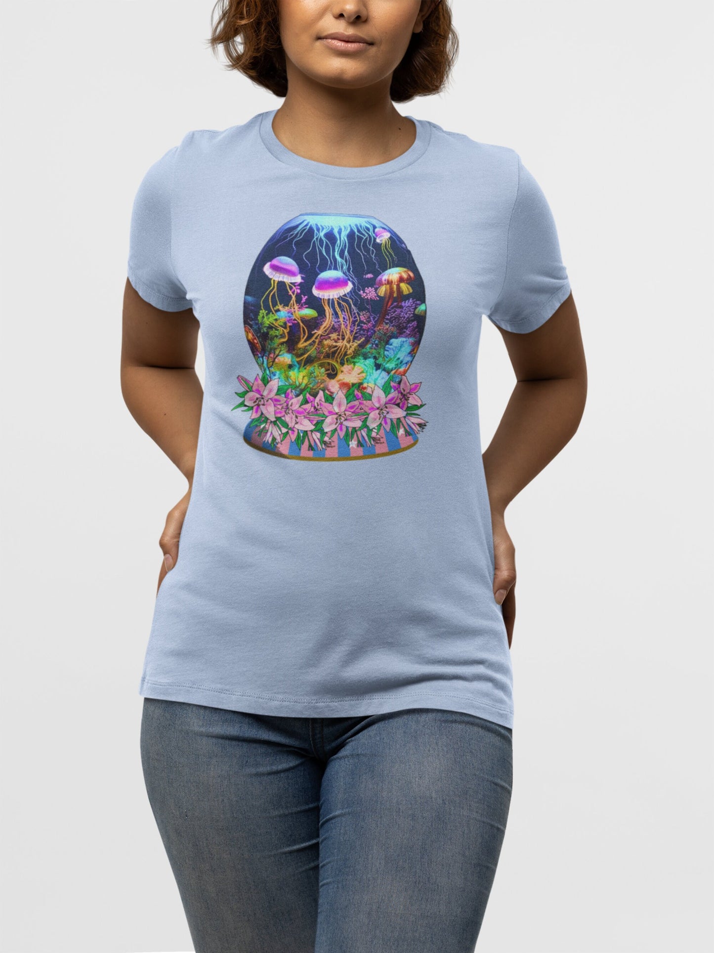 Jelly Fish T-Shirt Cute Jellyfish T Shirt Ocean Lover Shirt Gift For Ocean Lover Tropical Fish T-Shirt Fish Tee Fish Lover T Fisherman Tee