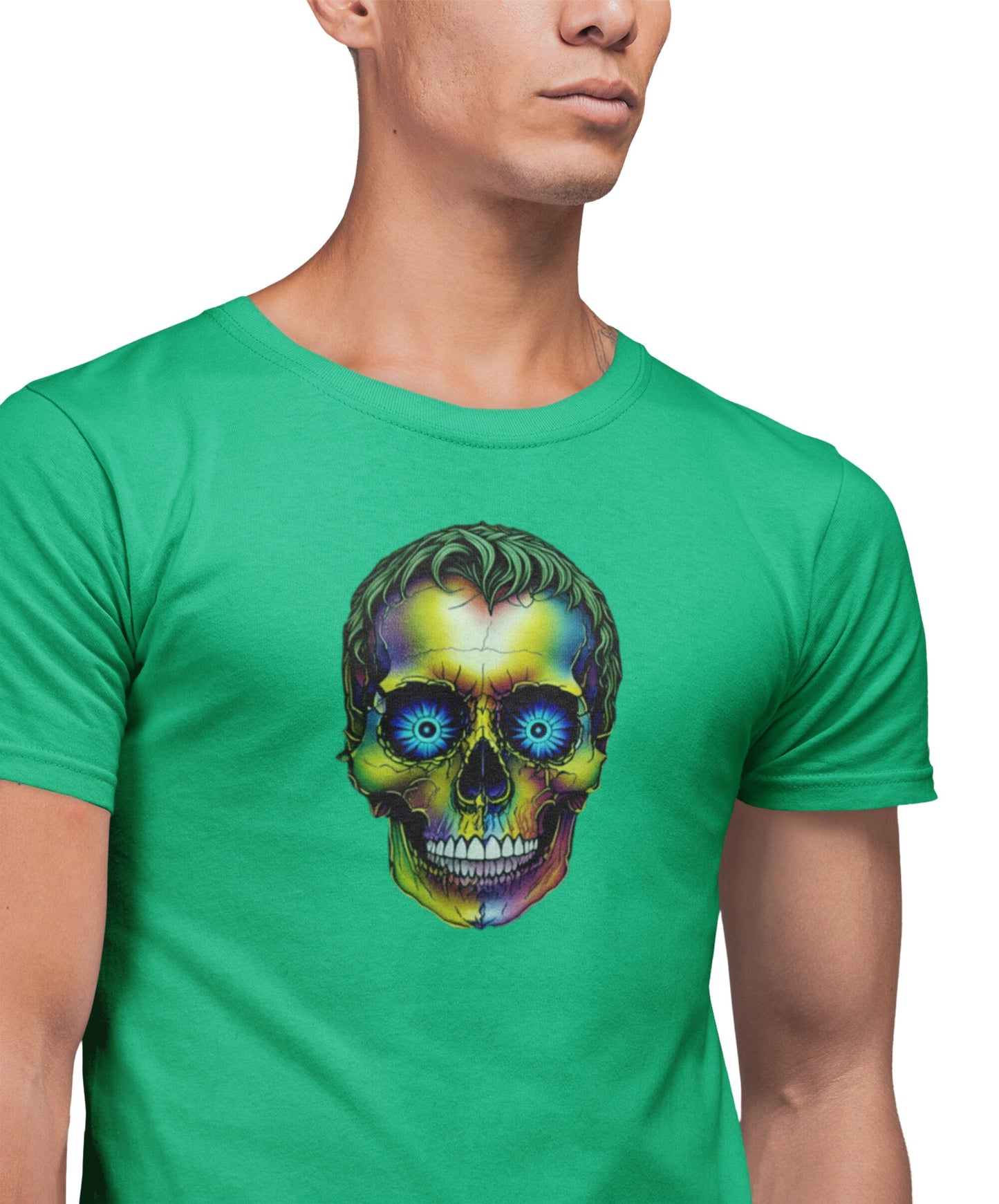 Skull T-Shirt Goth T Shirt Gothic TEE  Gift For Gothic People  Goth Shirt  Funny Skull TShirt  Skeleton Lover Gift Rainbow Skull Top