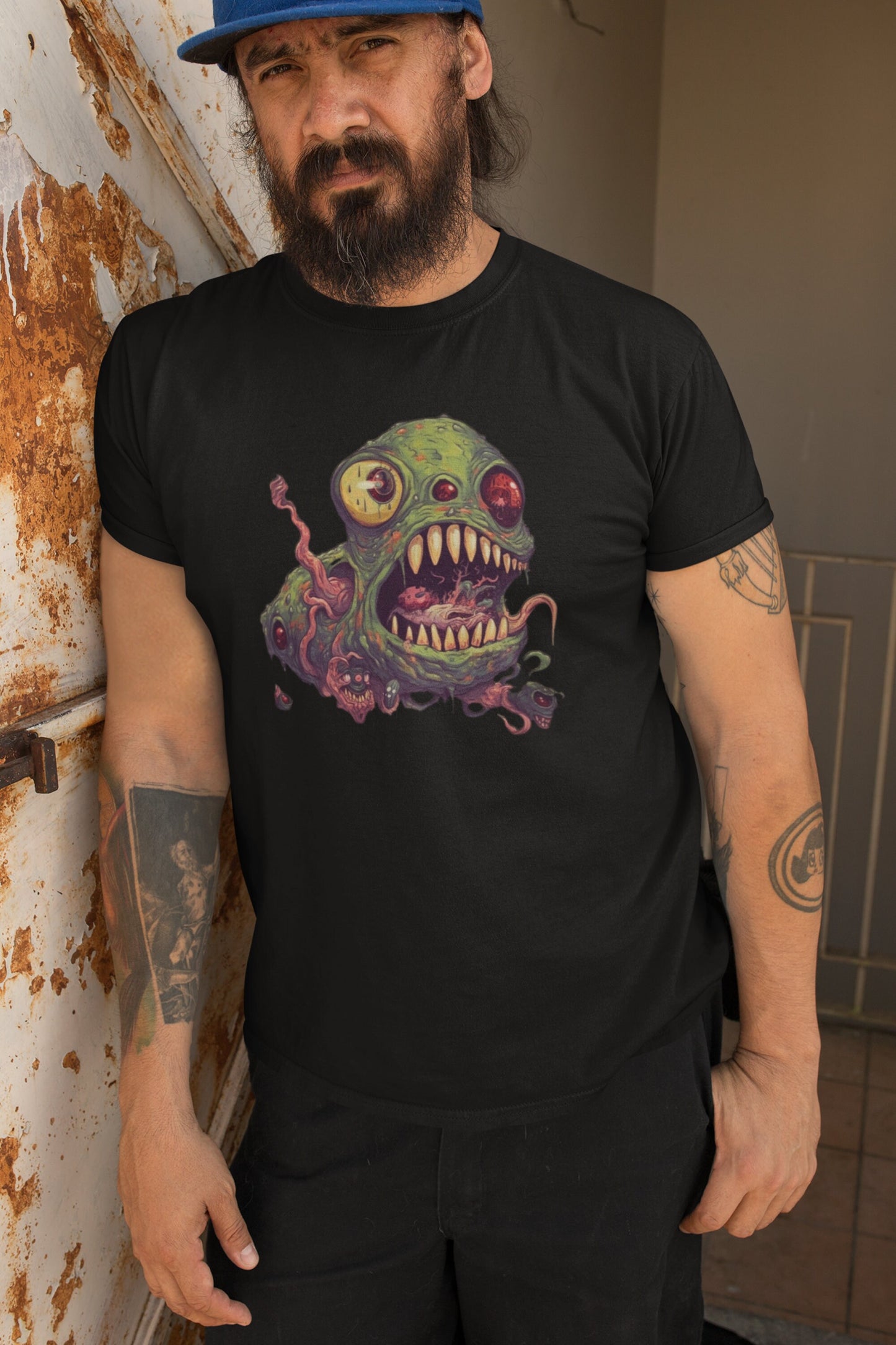 Goth Monster T-Shirt Monster T Shirt Gothic Grunge Tee Monster Demon Shirt Gift For Monster Lover Gift Demon Lover TShirt Horror Lover T