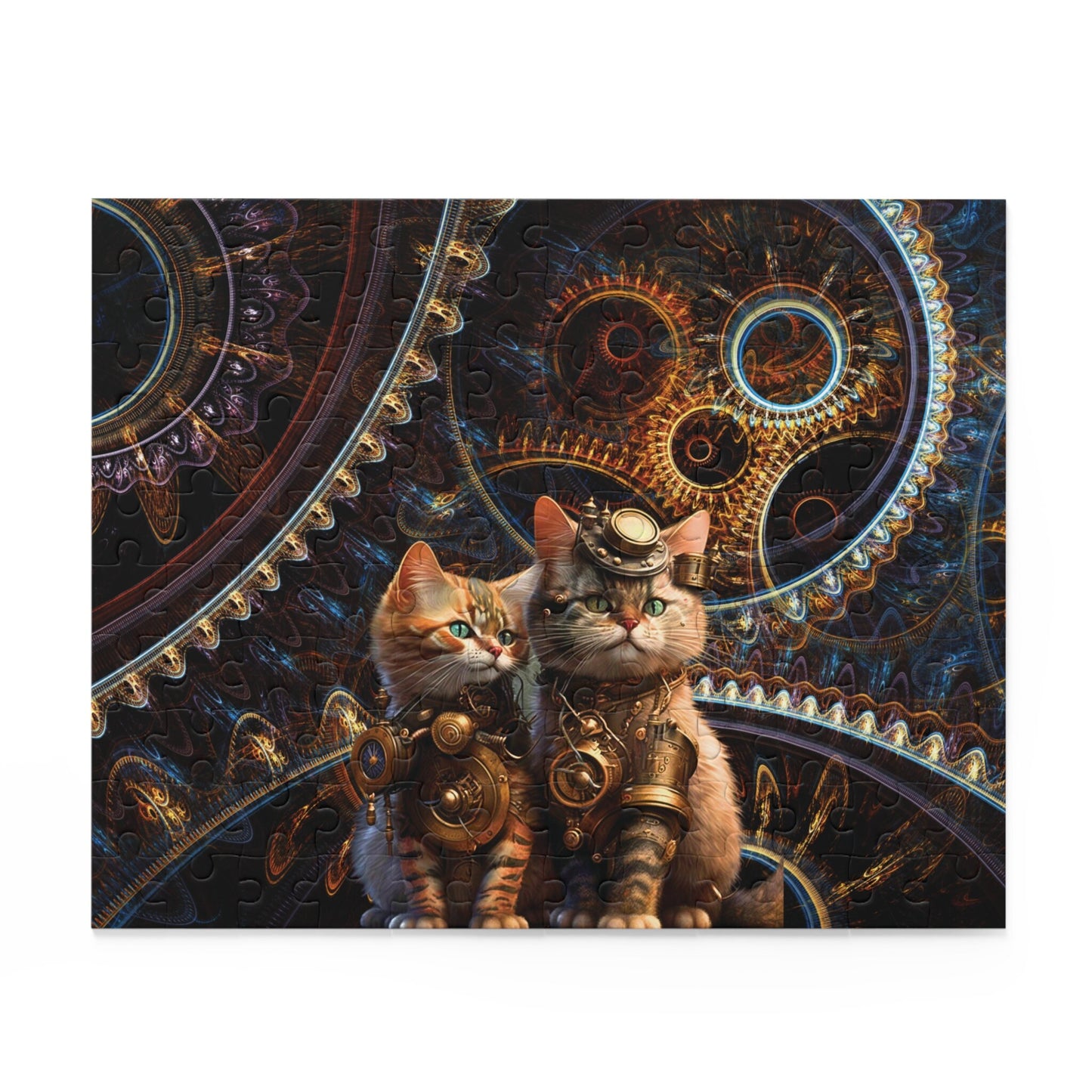 Steampunk Cat Puzzle (120, 252, 500-Piece)