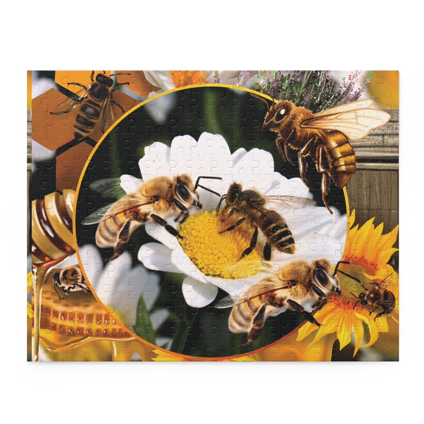 Bee Puzzle Honey Bee Jigsaw Puzzle (120, 252, 500-Piece)