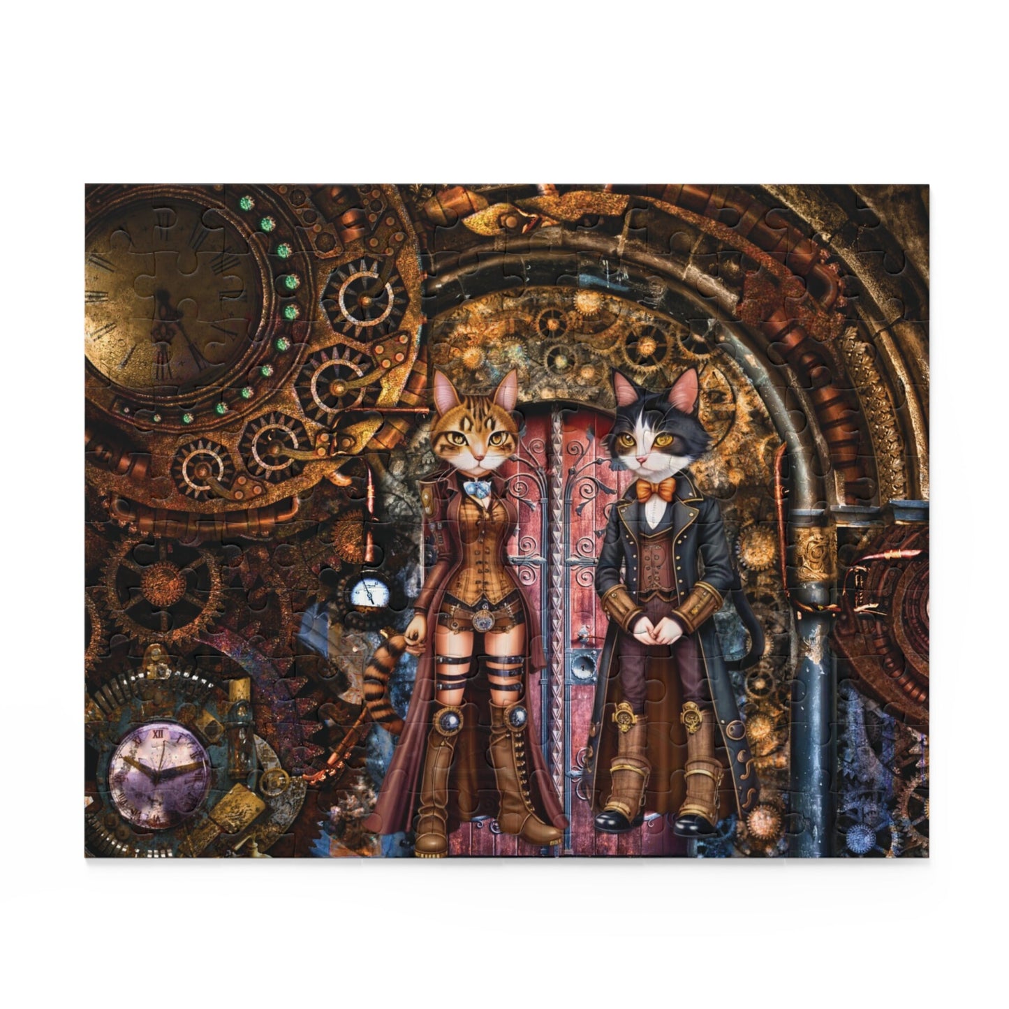 Steampunk Cat Puzzle (120, 252, 500-Piece)