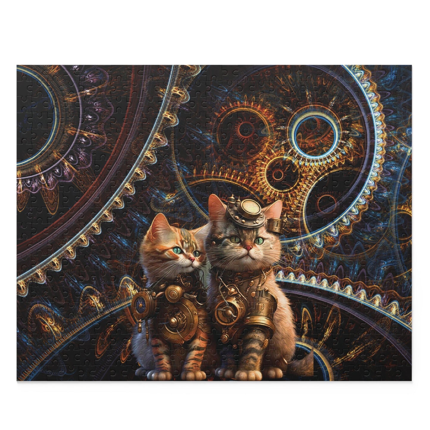 Steampunk Cat Puzzle (120, 252, 500-Piece)