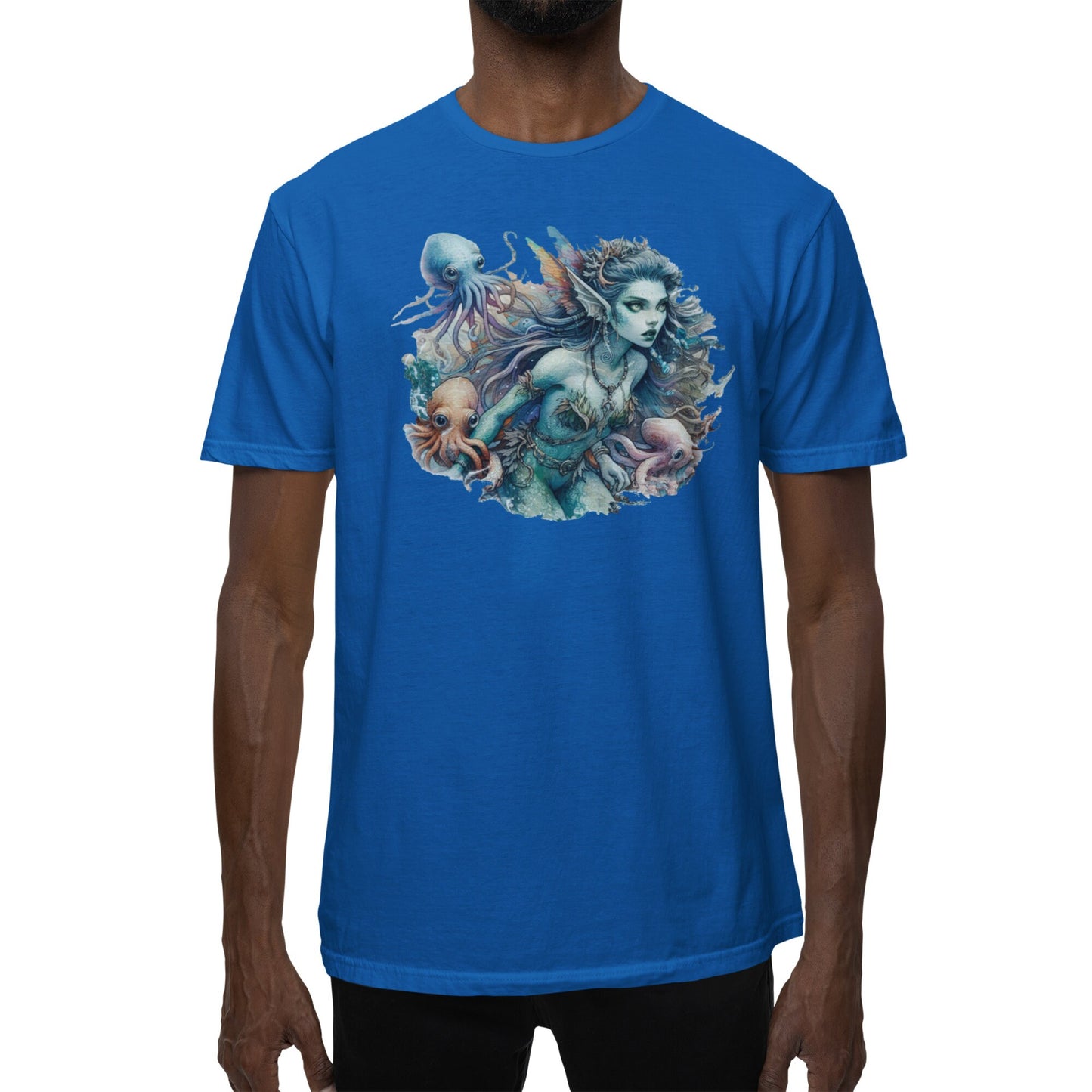 Elfcore Ocean Tee - Dive into Fantasy!  Unisex Elf Lover Shirt for Aquatic Adventures. #ElfcoreFashion #OceanLoverTee"