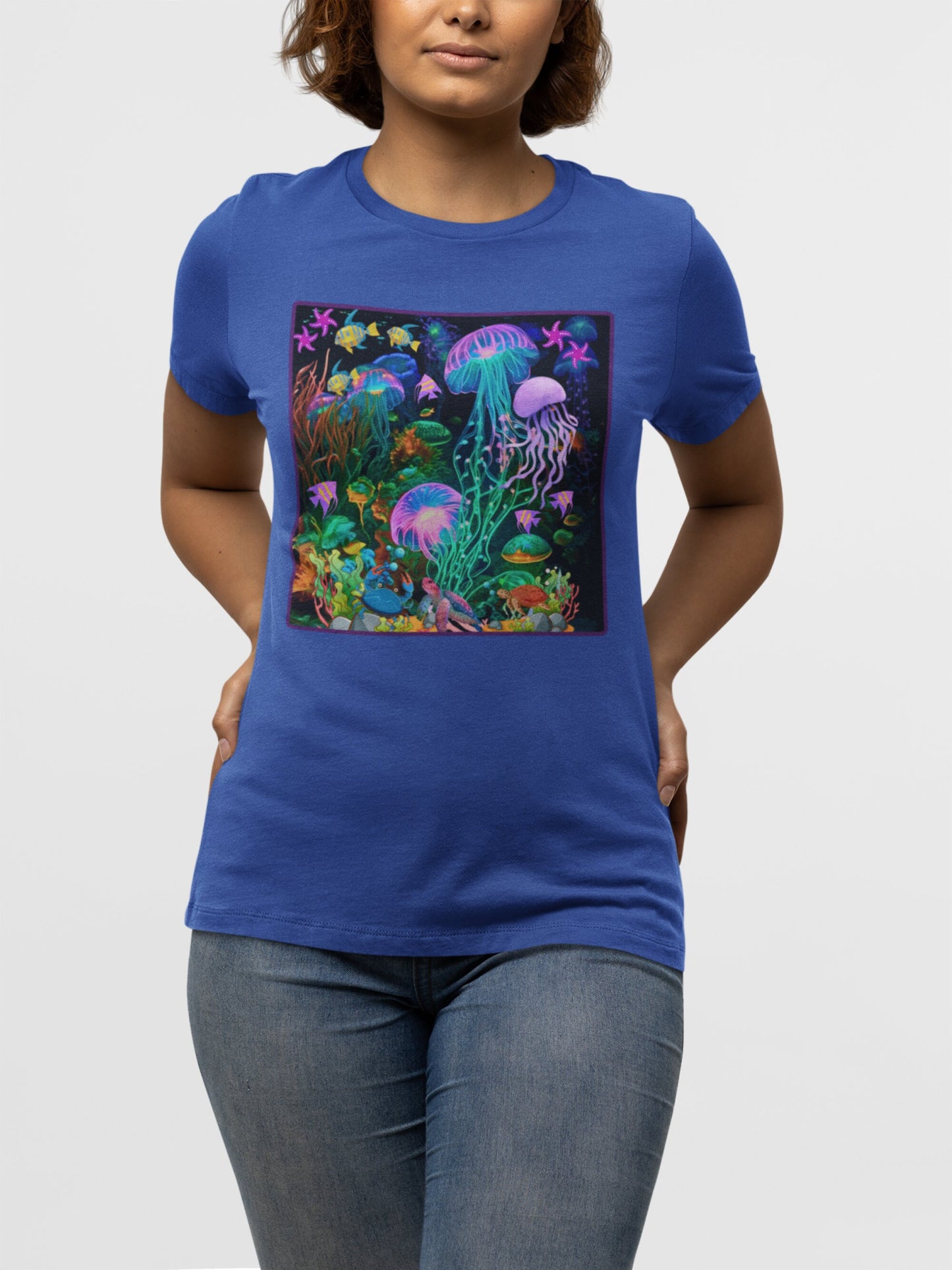 Jelllyfish T-Shirt Jelly Fish T Shirt Fish T-Shirt Fish Lover Shirt Tee For Fish Lover Animal T Shirt Gift For Animal Lover Tropical Fish