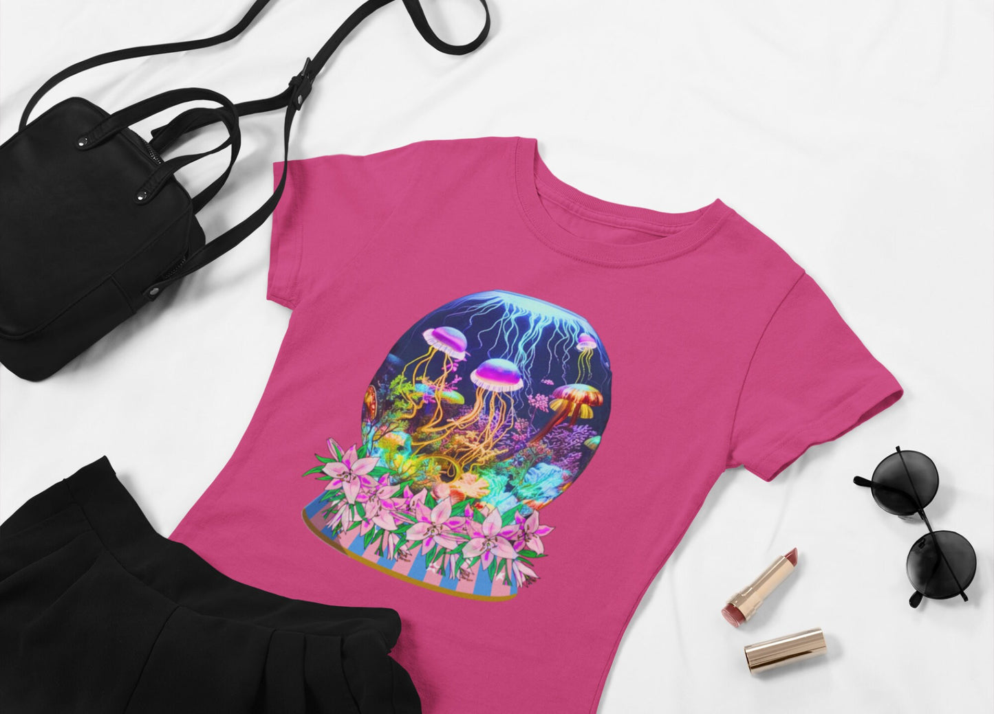 Jelly Fish T-Shirt Cute Jellyfish T Shirt Ocean Lover Shirt Gift For Ocean Lover Tropical Fish T-Shirt Fish Tee Fish Lover T Fisherman Tee