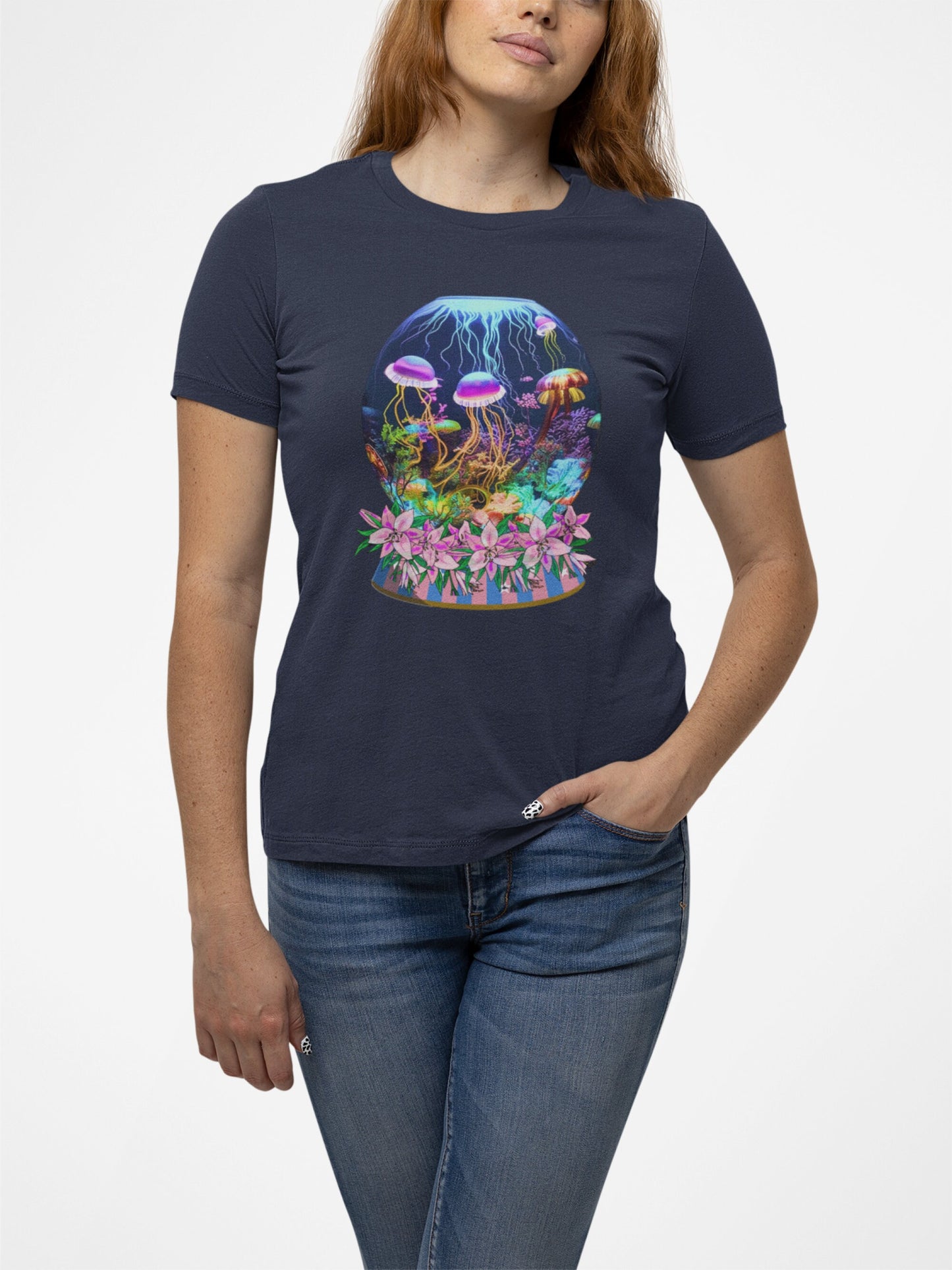 Jelly Fish T-Shirt Cute Jellyfish T Shirt Ocean Lover Shirt Gift For Ocean Lover Tropical Fish T-Shirt Fish Tee Fish Lover T Fisherman Tee