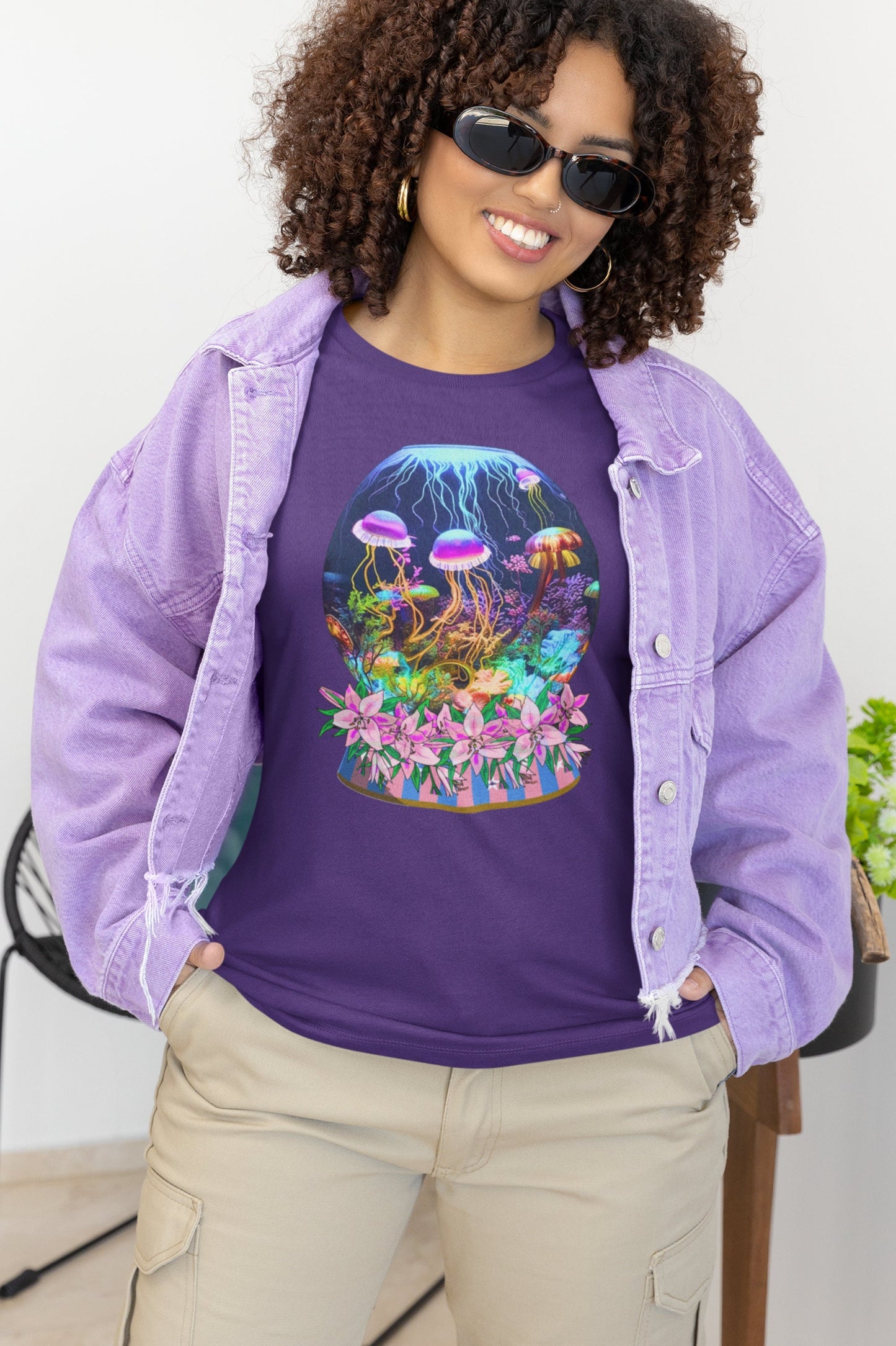 Jelly Fish T-Shirt Cute Jellyfish T Shirt Ocean Lover Shirt Gift For Ocean Lover Tropical Fish T-Shirt Fish Tee Fish Lover T Fisherman Tee